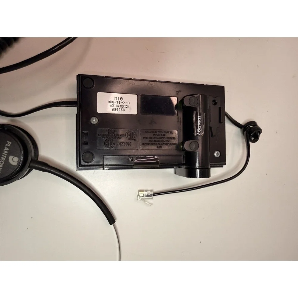 Plantronics M10 Headset Amplifier with Headset – As Is
